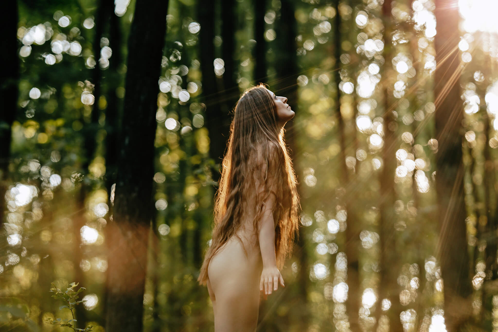 Ženský akt v intimním světle, ateliér Čechyně