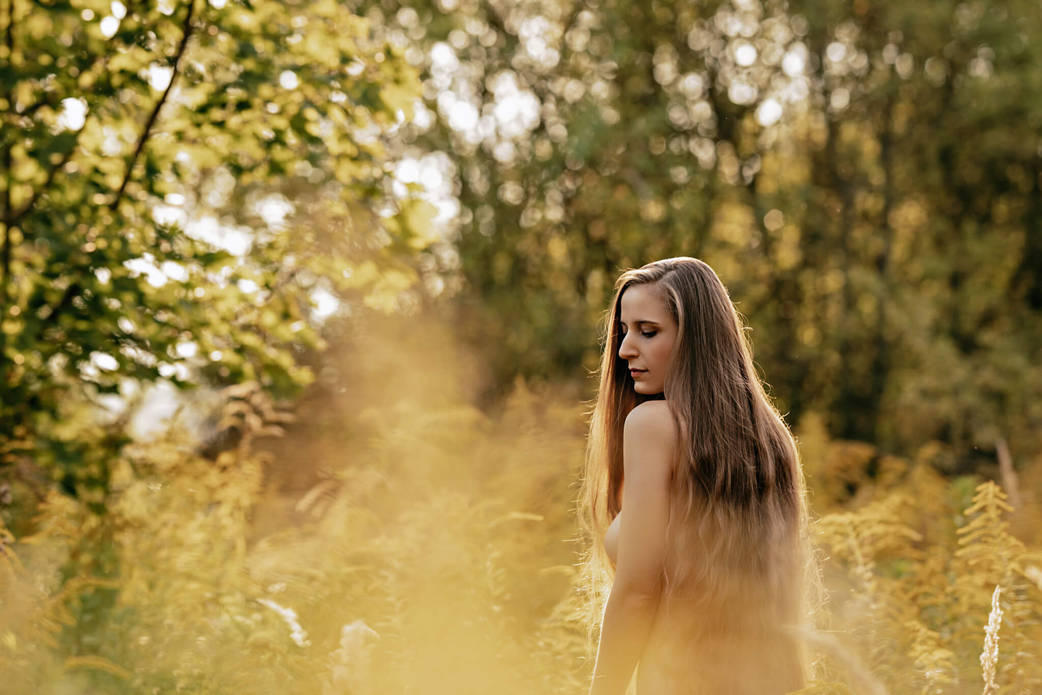 Ženský akt v intimním světle, ateliér Čechyně