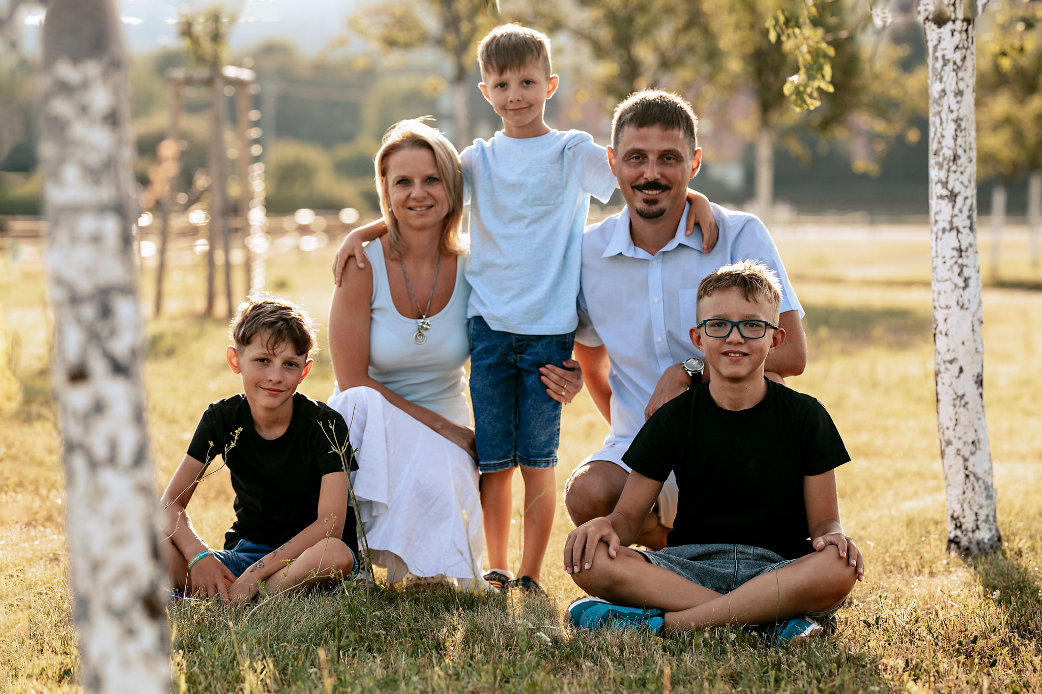 Rodina v ateliéru, Marcela Kramářová fotografka