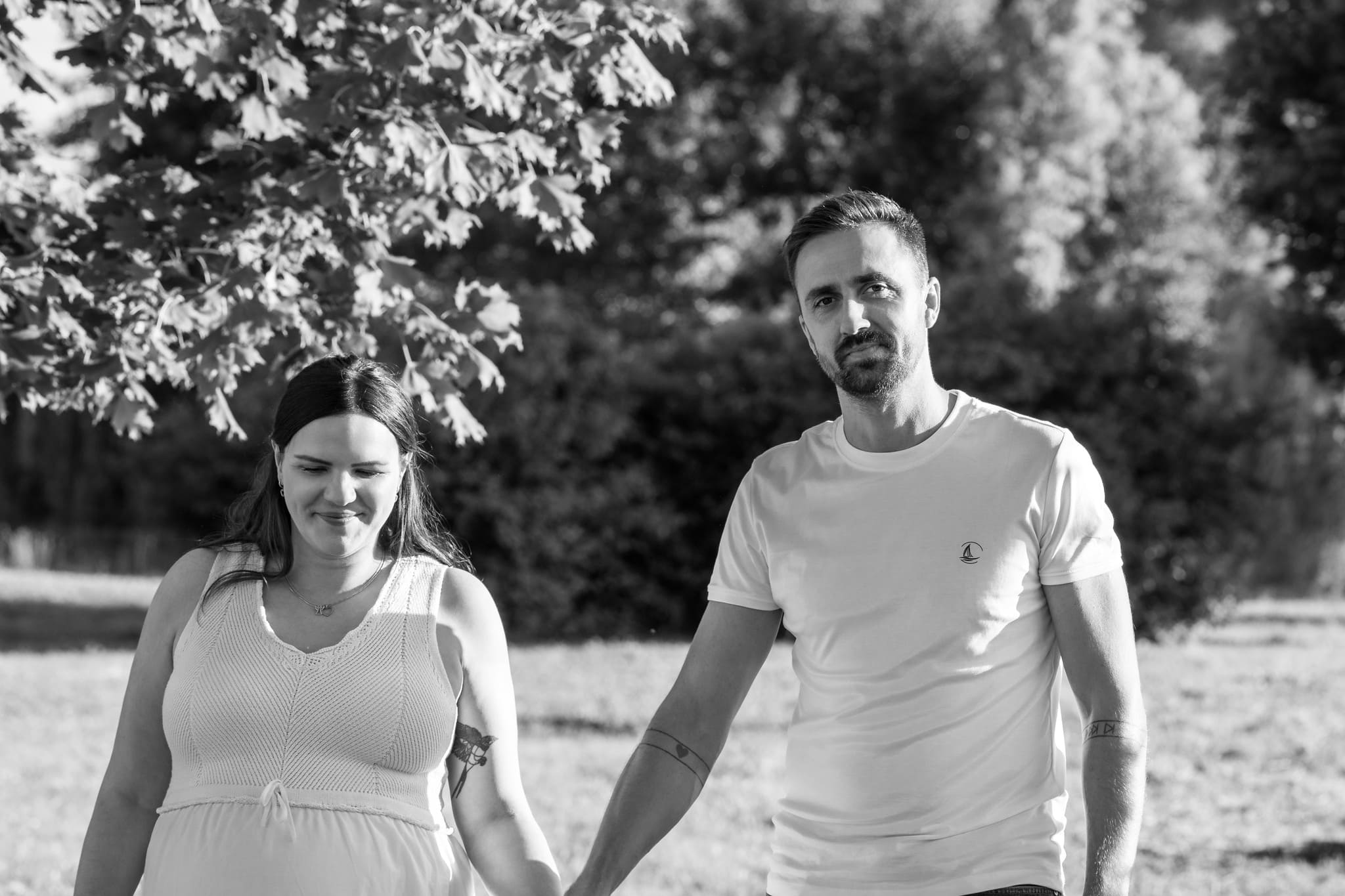 Tatínek a maminka při těhotenském focení Brno
